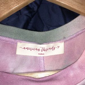 american threads tie dye mini dress